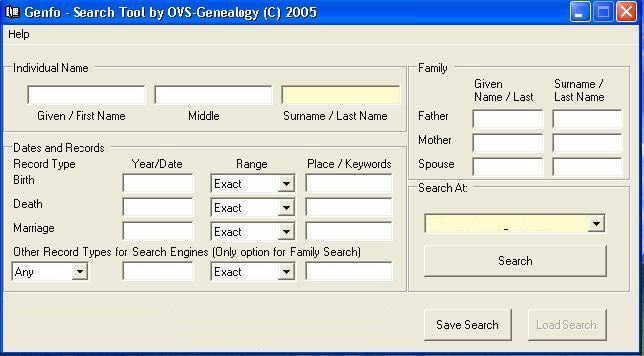 Free Search Software For Genealogy